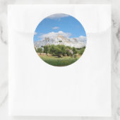 Sticker Rond Ville blanche Ostuni, Pouilles collant rond (Sac)