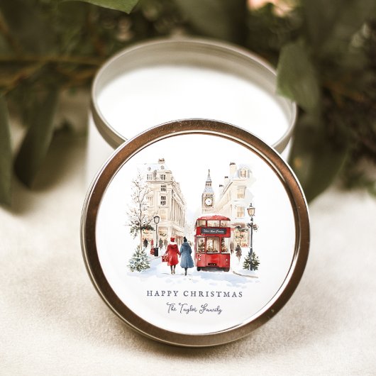 Sticker Rond Ville de Noël à Londres