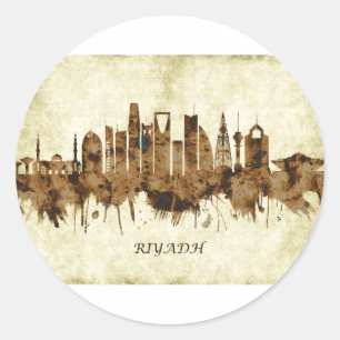 Sticker Rond Ville de Riyad en Arabie Saoudite