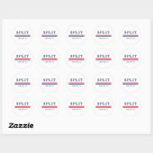 Sticker Rond Ville de Split Croatie (Feuille)