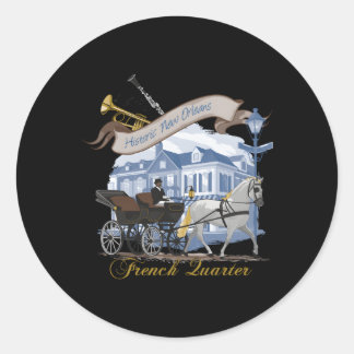 Sticker Rond Ville historique de la Nouvelle-Orléans