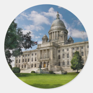Sticker Rond Ville - Providence, RI - La capitale