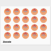 Sticker Rond Villes de Géorgie (Feuille)