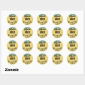Sticker Rond Villes du Delaware (Feuille)