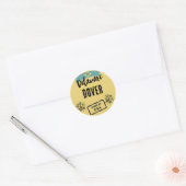 Sticker Rond Villes du Delaware (Enveloppe)