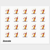 Sticker Rond Vin (Feuille)