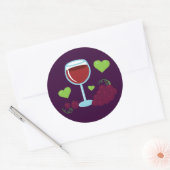 Sticker Rond Vin (Enveloppe)