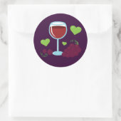 Sticker Rond Vin (Sac)