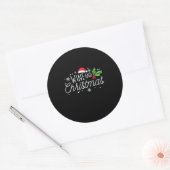 Sticker Rond Vin De Noël (Enveloppe)
