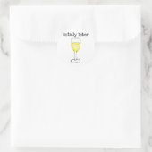STICKER ROND VIN DE TOBRE SOTALEMENT VERRE FUNNY (Sac)