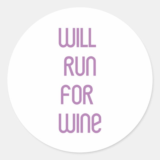 Sticker Rond Vin RunnerChick (Devant)