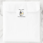 Sticker Rond Vin un peu (Sac)
