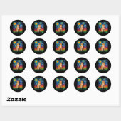Sticker Rond Vincent Van Gogh (Feuille)