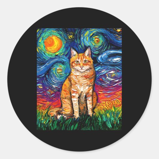 Sticker Rond Vincent Van Gogh (Devant)