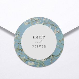 Sticker Rond Vincent Van Gogh Almond Blossom Floral Mariage