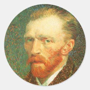 Sticker Rond Vincent van Gogh - Autoportrait de Van Gogh