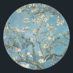 Sticker Rond Vincent van Gogh | Branches d'amande en fleurs, 18<br><div class="desc">Branches d'amande en fleurs,  1890,  Vincent van Gogh_x000D_ DGA593582_x000D_ _x000D_ De Agostini Bibliothèque d'images</div>