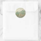 Sticker Rond Vincent van Gogh - cueillette d'olives (Sac)