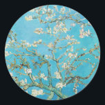 Sticker Rond Vincent van Gogh - Fleur d'amandes<br><div class="desc">Almond Blossom / Branches with Almond Blossom - Vincent van Gogh,  Oil on Canvas,  1890</div>