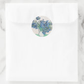 Sticker Rond Vincent Van Gogh. Irises. Impressionnisme floral (Sac)