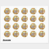 Sticker Rond Vincent van Gogh - La devanture d'une boucherie (Feuille)