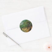 Sticker Rond Vincent van Gogh - Oliveraie (Enveloppe)
