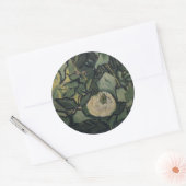 Sticker Rond Vincent van Gogh - Roses et coléoptères (Enveloppe)