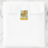 Sticker Rond Vincent van Gogh Sunflowers (Sac)