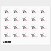 Sticker Rond vincenzocouture.com (Feuille)
