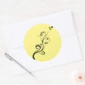 Sticker Rond vine branch leaves-nature-trim (Enveloppe)