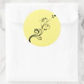 Sticker Rond vine branch leaves-nature-trim (Sac)