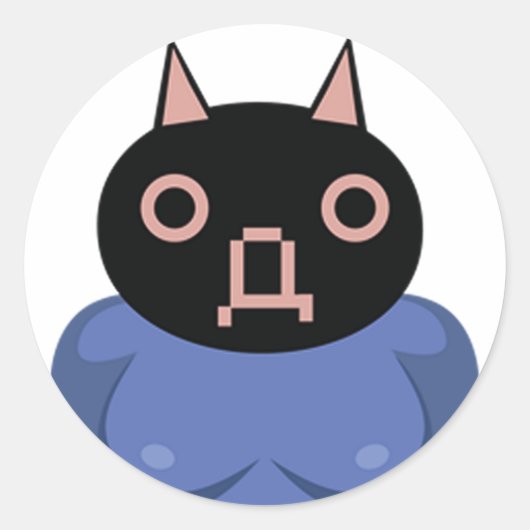 Sticker Rond Vinesauce Ralph Bluetawn (Devant)