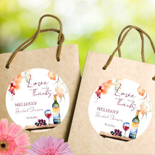 Sticker Rond Vino avant les voeux de la Winery faveur de douche