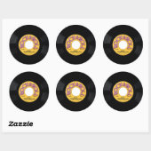 Sticker Rond Vintage (Feuille)