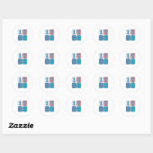 Sticker Rond Vintage 1776 Patchwork Patriotique (Feuille)
