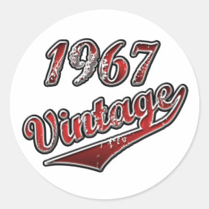 Sticker Rond vintage 1967