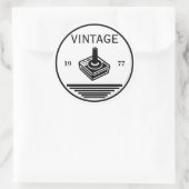 Sticker Rond VINTAGE 1977Manette (Sac)