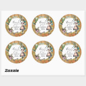 Sticker Rond Vintage Alice au pays des merveilles (Feuille)