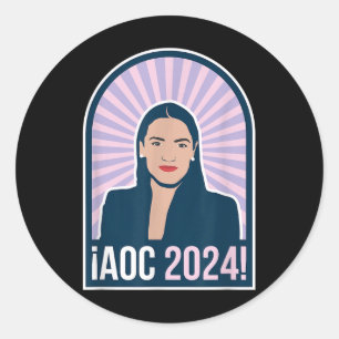 Sticker Rond Vintage américain Aoc 2024