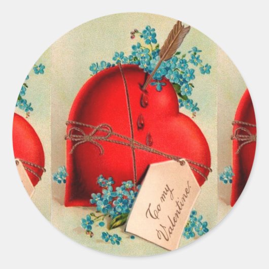 Sticker Rond Vintage Big Red (Devant)