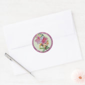 Sticker Rond Vintage Bouquet (Enveloppe)