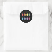Sticker Rond Vintage Bowling (Sac)