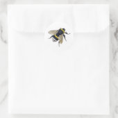 Sticker Rond Vintage Bumble Bee (Sac)