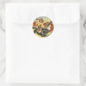 Sticker Rond Vintage : cirque Barnum & Bailey - (Sac)