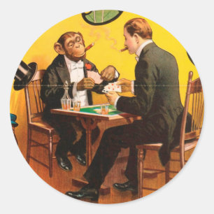 Sticker Rond Vintage : cirque Barnum & Bailey -