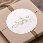 Sticker Rond Vintage Daisy Art Nouveau par Mucha<br><div class="desc">stickers mariage Art Nouveau Vintage par Alphonse Mucha dans un design floral, romantique et fantaisiste. Les fleurs victoriennes complètent les polices art déco classiques. Entrez vos initiales, et vous avez terminé. Si vous souhaitez modifier la conception, cliquez sur le bouton bleu "Customiser". Merci tellement pour considérer mon design pour votre...</div>