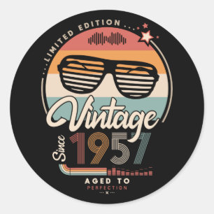 Sticker Rond Vintage depuis 1957