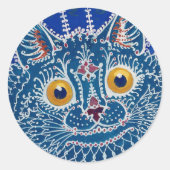 Sticker Rond Vintage Gothic Cat (1925/1939) (Devant)