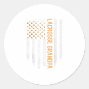 Sticker Rond Vintage groupe de crosse du drapeau américain