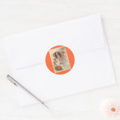 Sticker Rond Vintage Halloween (Enveloppe)